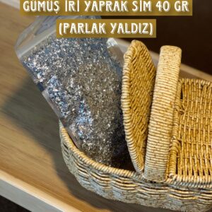 GÜMÜŞ İRİ YAPRAK SİM 40 gr (PARLAK YALDIZ)