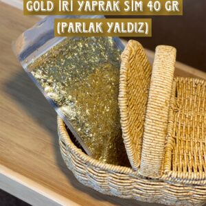 GOLD İRİ YAPRAK SİM 40 gr (PARLAK YALDIZ)